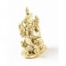 Statuie din cupru Green Tara, galben mat - 6 cm