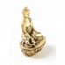 Statuie Buddha vindecător din cupru, galben mat - 5,5 cm