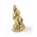 Statuie Ganesha din cupru, galben mat - 6,5 cm