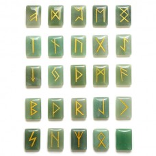 Set de rune de cristale de aventurin verde