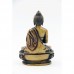 Statuie Binecuvântat Buddha din rășină colorată os - 11 cm