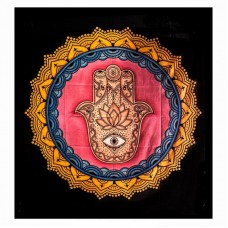 Cuvertură de pat mână Hamsa, decor de perete - 225x205