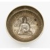 Bol tibetan, fabricat industrial, din 7 metale, 3 culori, relief Buddha -11 cm